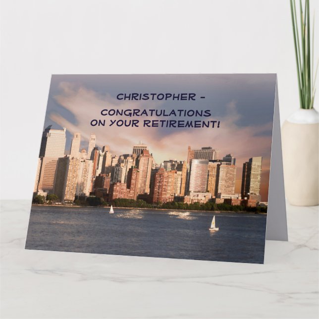 Jumbo Retirement Congratulations from All Skyline  Card (Front)