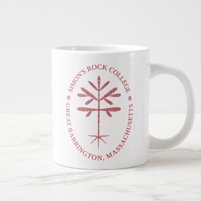 Jumbo Simon's Rock Seal Mug in Red (Right)