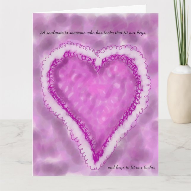 Jumbo Soulmate Poetry Card (Front)
