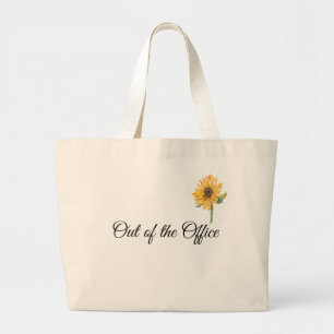 Jumbo Tote Overnight Out of the Office Sunflower