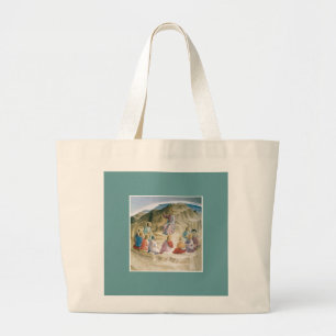 Jumbo Tote:  The Sermon on the Mount Large Tote Bag