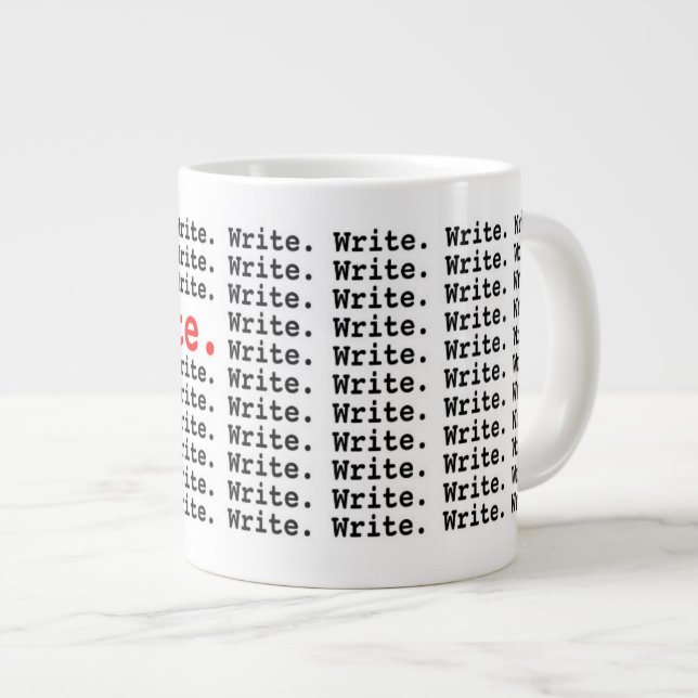JUMBO Writer Mug (Front Right)