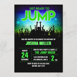 Jump Birthday Invitation