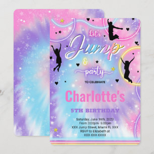 Jump Birthday Invitation