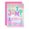 Jump Birthday Invitation Jump Trampoline Party