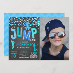 Jump Birthday Invitation Jump Trampoline Party