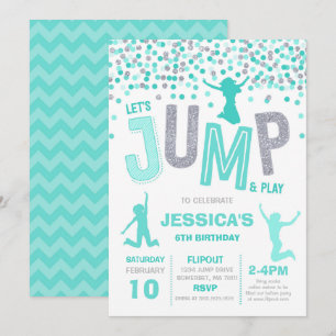 Jump Birthday Invitation Jump Trampoline Party