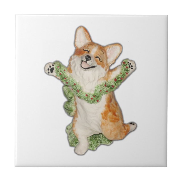 Jump For Joy! Corgi Tile (Front)