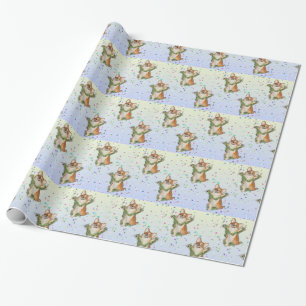 Jump for Joy Corgi Wrapping Paper