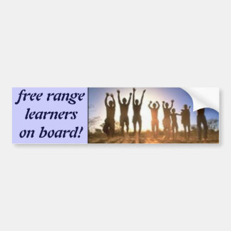 JUMP, free rangelearnerson board! Bumper Sticker