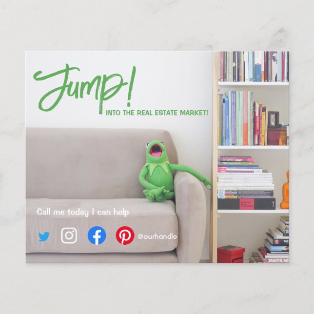 jump into the real estate market sell home frog po flyer (Front)