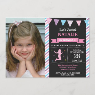 Jump Invitation Trampoline Birthday Party