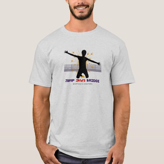 JUMP JAWS BRIDGE MARTHA'S VINEYARD T-Shirt (Front)