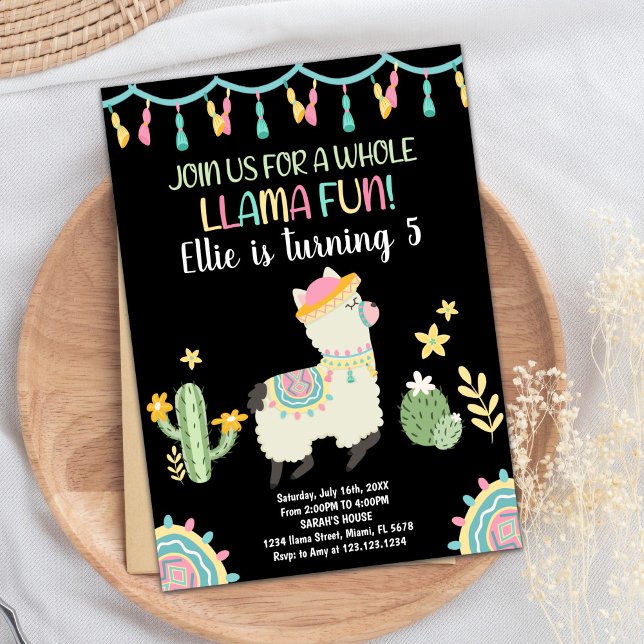 Jump Llama Birthday Invitations (Jump Llama Birthday Invitations)