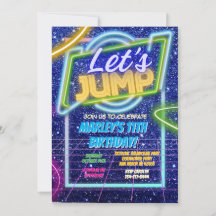 Jump Party Bounce Neon Trampoline Park