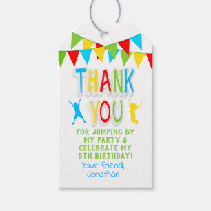 Jump party bounce primary colours favour tag