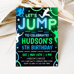 Jump Party Invitation Trampoline Birthday<br><div class="desc">Add a touch of charm to your kids's big day with Jump Party Birthday Invitation. Send this beautiful invitation to bring your loved ones together for her special milestone.</div>