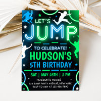Jump Party Invitation Trampoline Birthday