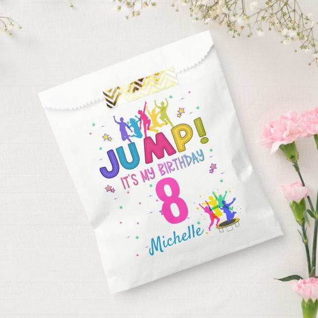 Jump Party It's my birthday Trampoline Bounce  Favour Bags (Sealed)