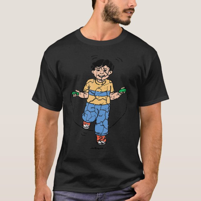 Jump Rope Distressed T-Shirt (Front)