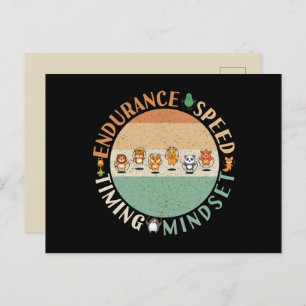 Jump Roping - Rope Skipping Mindset Postcard