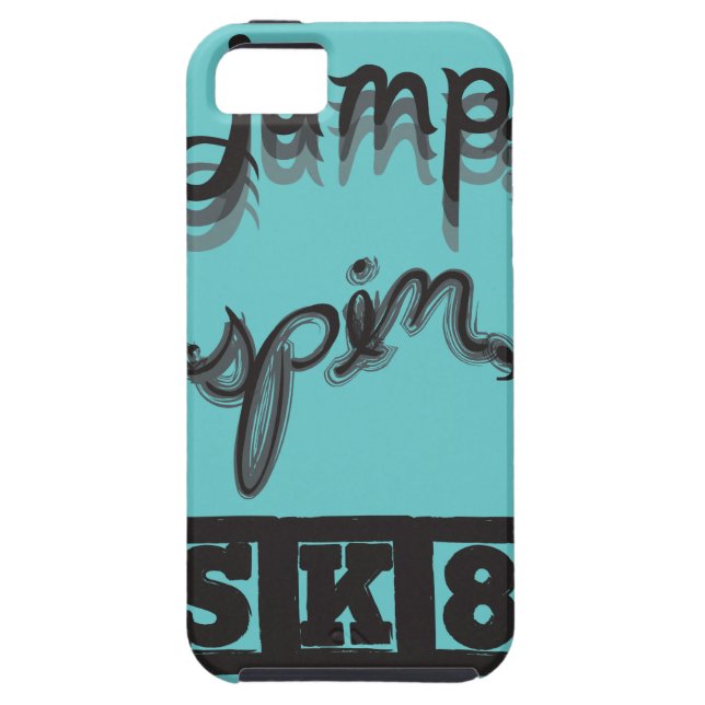 Jump, Spin, SK8 iPhone Case (Back)