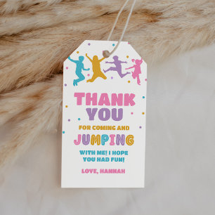 Jump Trampoline Park Birthday Party Favour Gift Tags
