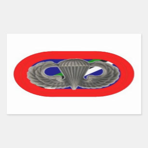 JUMP WINGS ON 160TH SOAR OVAL STICKERS