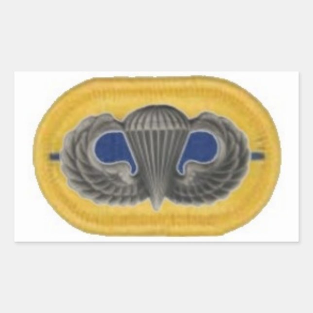 Jump Wings on 1st Bn 504th Infantry Oval Stickers (Front)