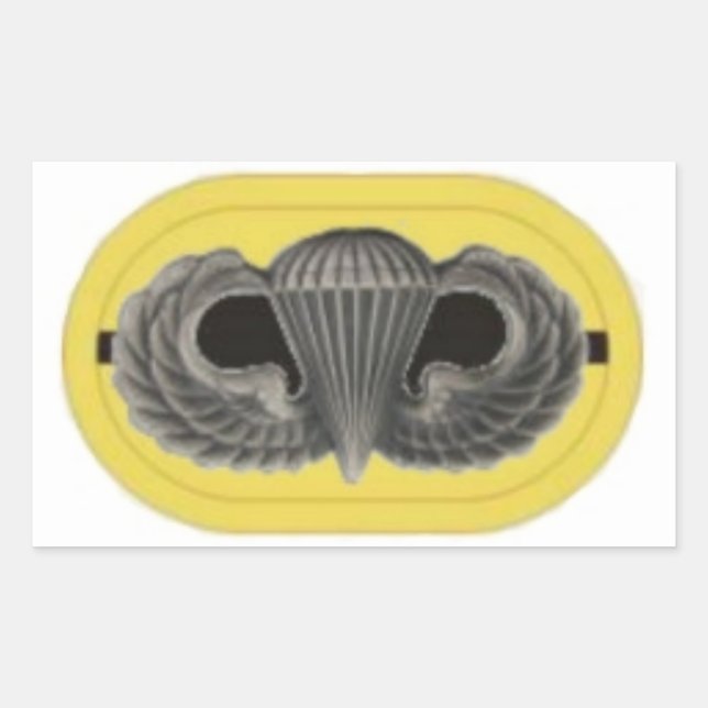 JUMP WINGS/OVAL 1ST BN 509TH INFANTRY STICKERS (Front)