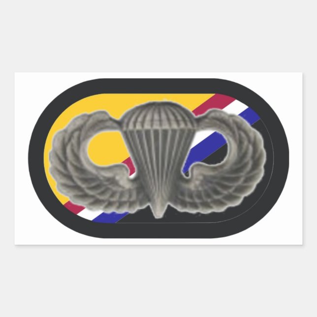 JUMP WINGS/OVAL U.S. SPECIAL OPS COMMAND STICKERS (Front)