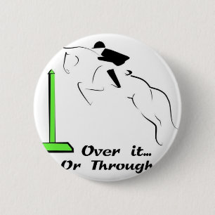 jumper 6 cm round badge