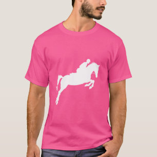 Jumper Girl Riding Horse Equestrian Jumping T-Shirt
