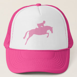 Jumper Horse Silhouette (pink) Trucker Hat
