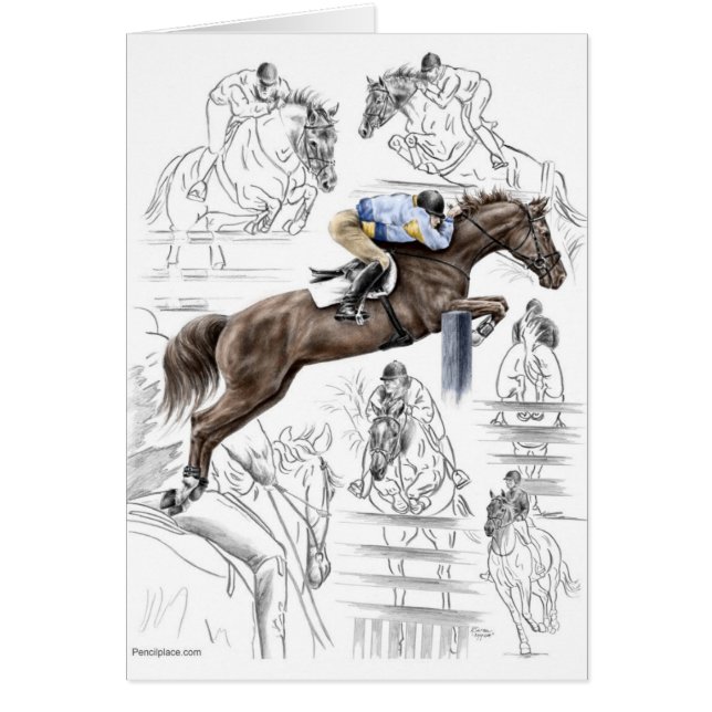 Jumper Horses Fences Montage (Front)