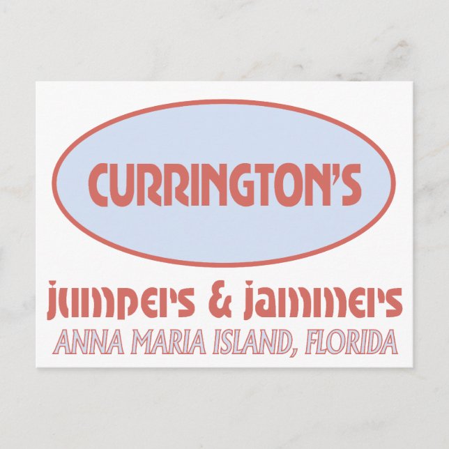 Jumpers and Jammers post card (Front)