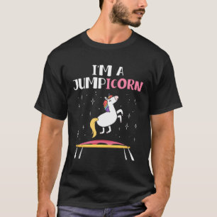 Jumpicorn Unicorn Trampoline Trampolining Workout  T-Shirt