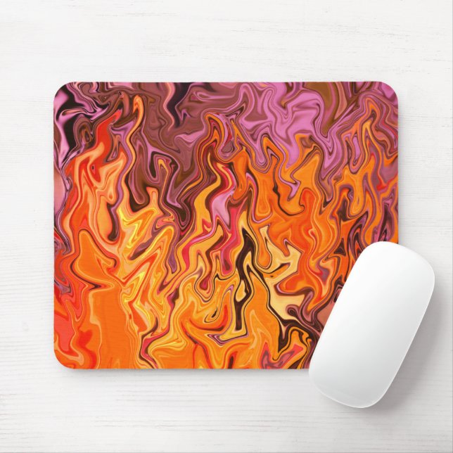 Jumpin' Flames..... Mouse Mat (With Mouse)