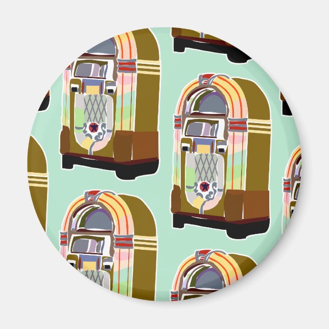 Jumpin Jukebox Pattern Magnet (Front)