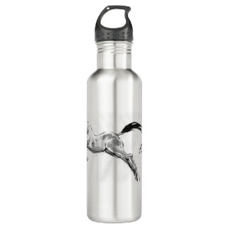 Jumping  akhalteke horse   710 ml water bottle