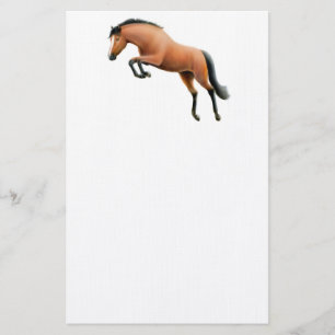 Jumping Bay Horse Stationery
