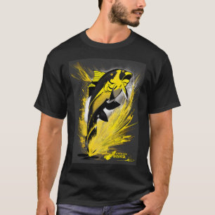 JUMPING BIG FISH. T-Shirt