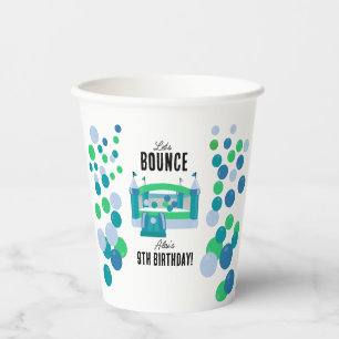 Jumping Castle Bouncy Boys Birthday Party Paper Cups