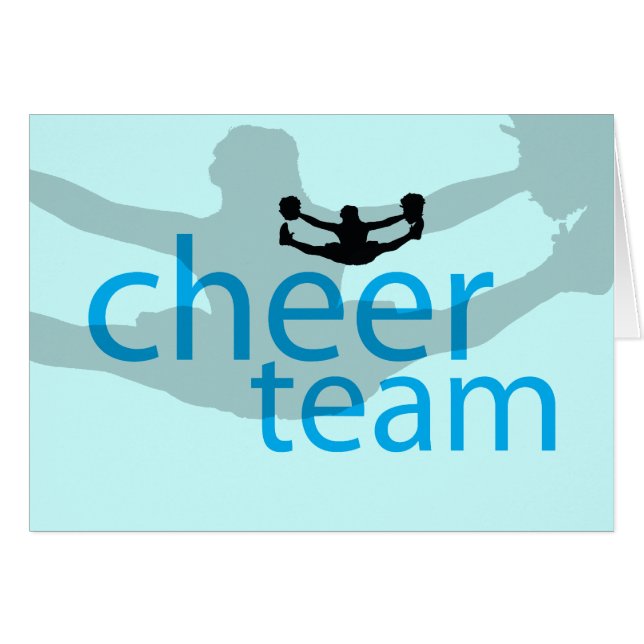 Jumping Cheerleader Team Gear (Front Horizontal)