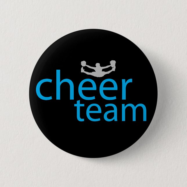 Jumping Cheerleader Team Gear 6 Cm Round Badge (Front)