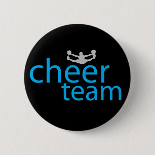 Jumping Cheerleader Team Gear 6 Cm Round Badge