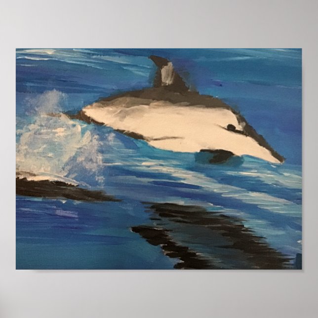 jumping Dolphin Poster (Front)