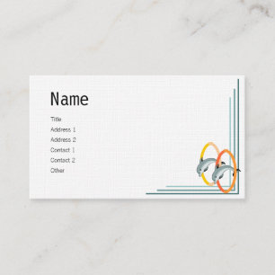 Jumping Dolphins Business Card