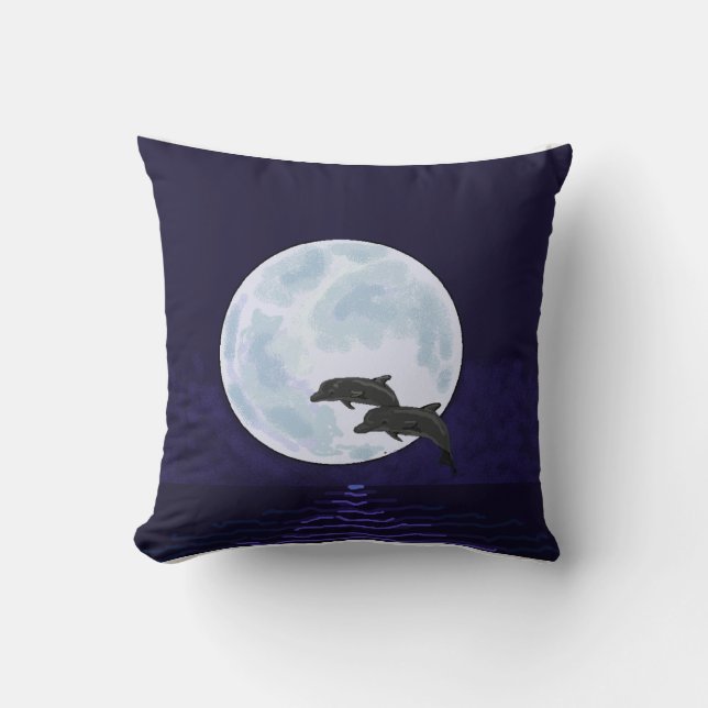 Jumping dolphins cushion (Front)