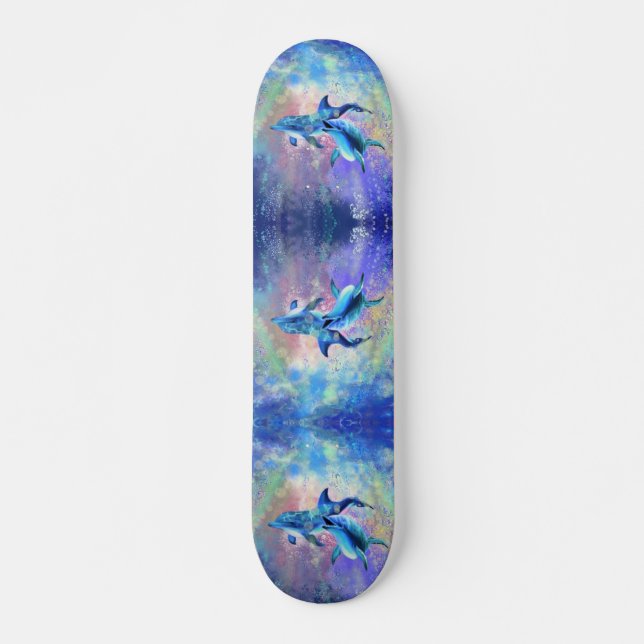 Jumping Dolphins Skateboard (Front)